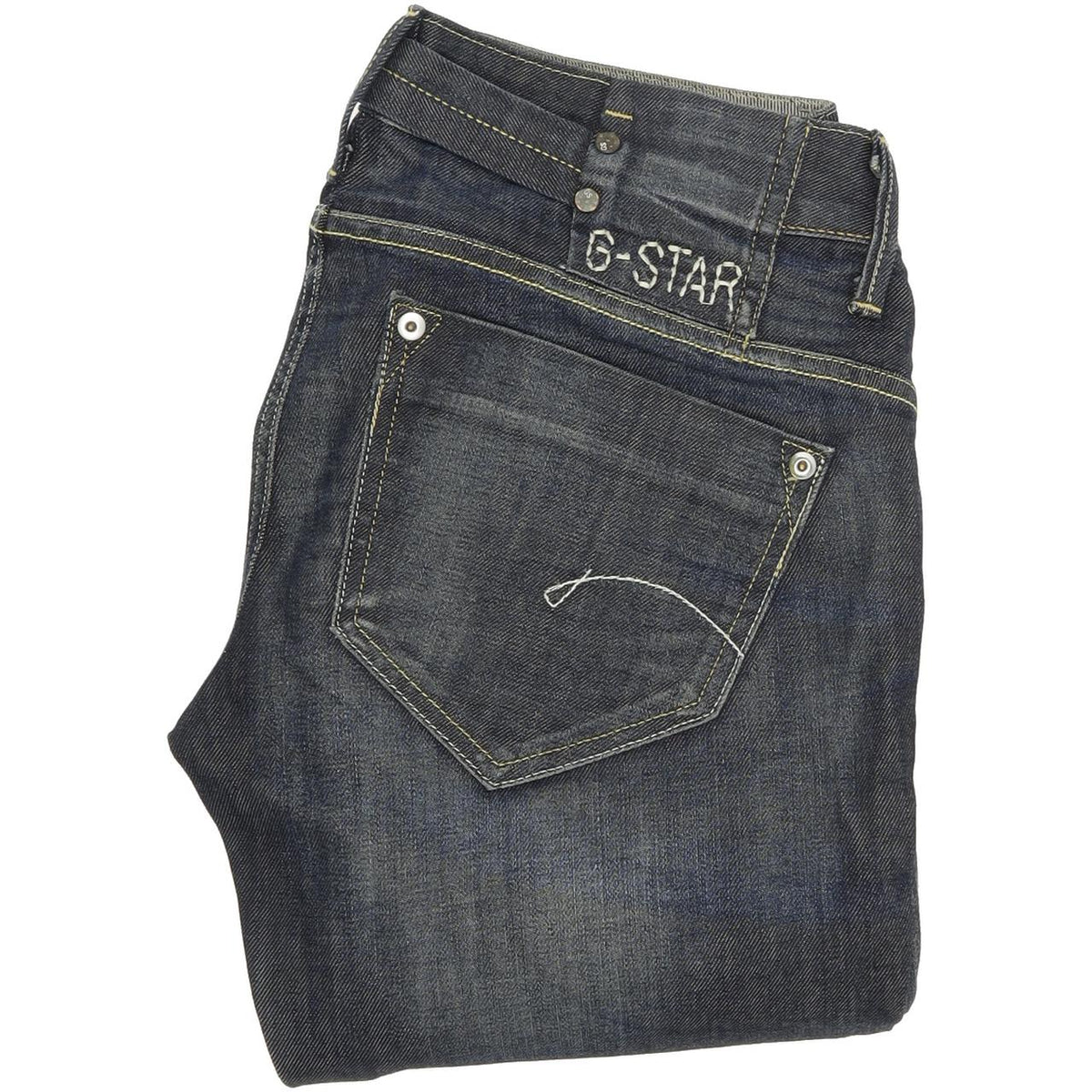 G-Star Midge Women Blue Straight Regular Stretch Jeans W29 L31