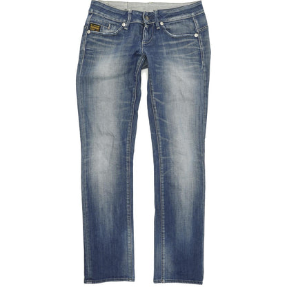G-Star Midge Women Blue Straight Regular Stretch Jeans W27 L32