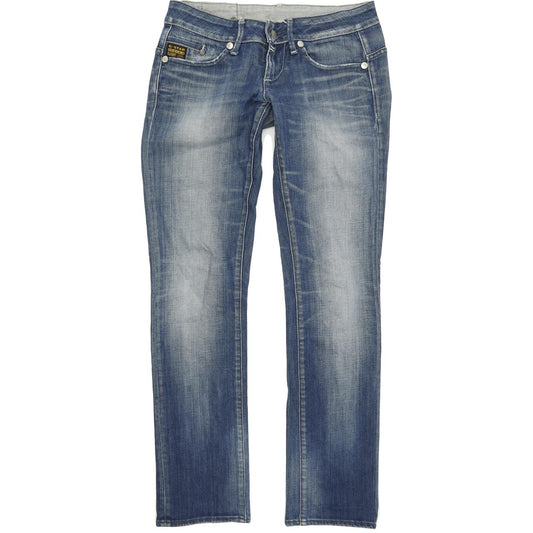 G-Star Midge Women Blue Straight Regular Stretch Jeans W27 L32