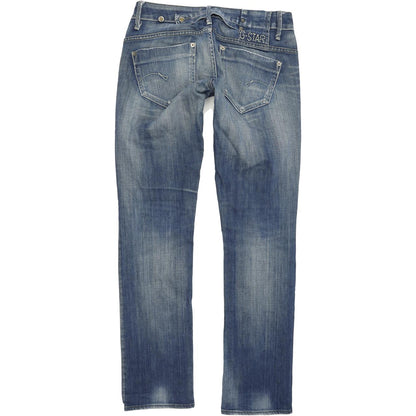 G-Star Midge Women Blue Straight Regular Stretch Jeans W27 L32
