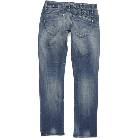 G-Star Midge Women Blue Straight Regular Stretch Jeans W27 L32