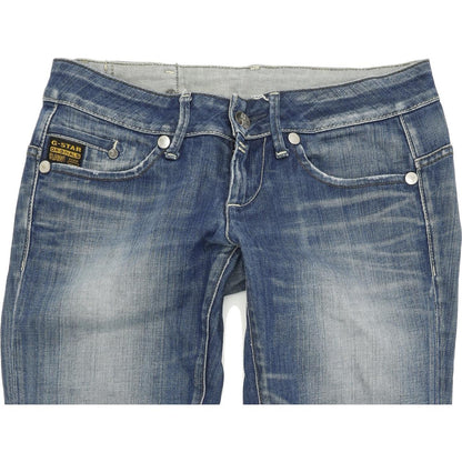 G-Star Midge Women Blue Straight Regular Stretch Jeans W27 L32