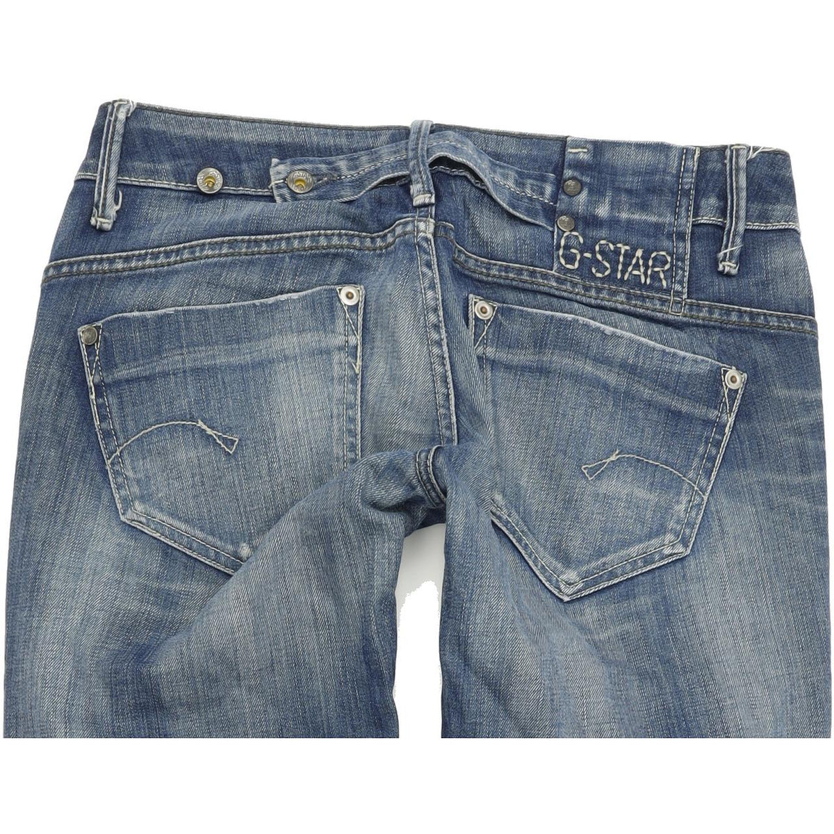G-Star Midge Women Blue Straight Regular Stretch Jeans W27 L32