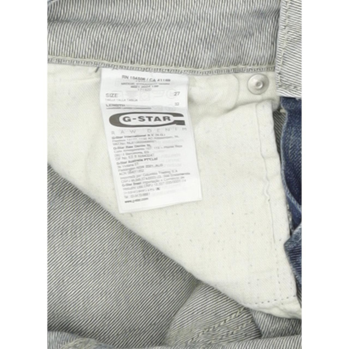 G-Star Midge Women Blue Straight Regular Stretch Jeans W27 L32
