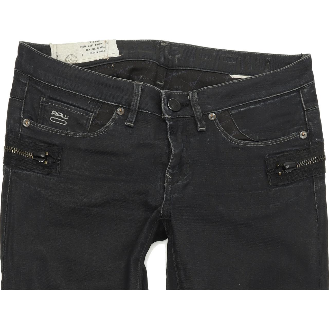 G-Star Women Blue Straight Regular Stretch Jeans W30 L31