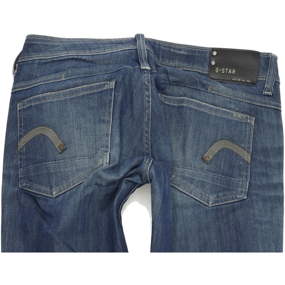 G-Star New Reese Women Blue Straight Regular Stretch Jeans W30 L32