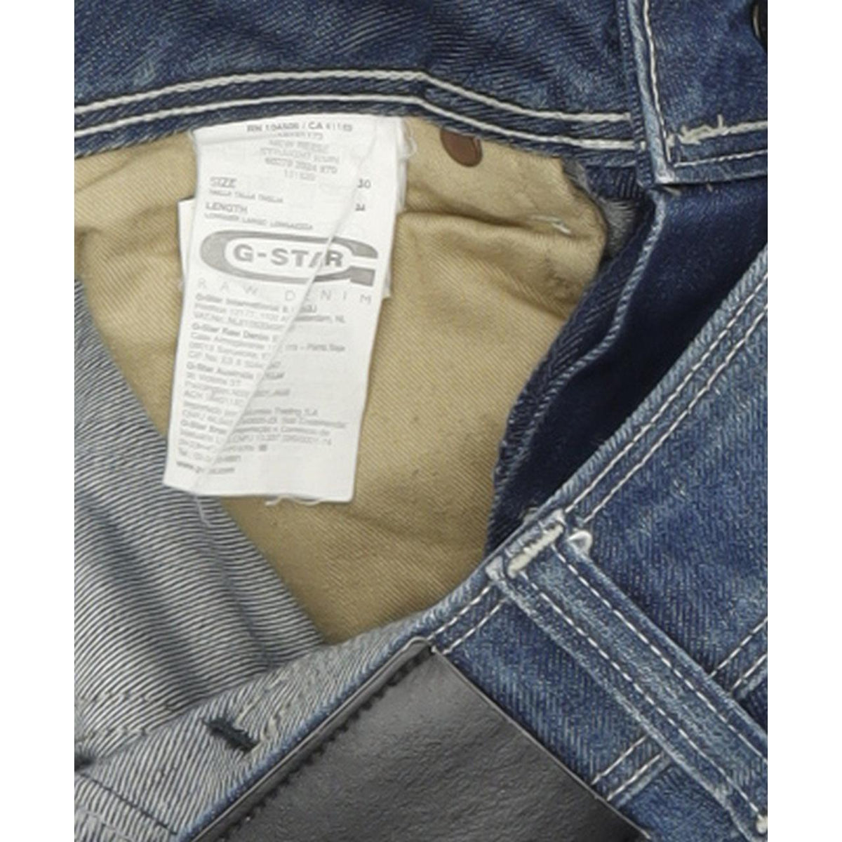 G-Star New Reese Women Blue Straight Regular Stretch Jeans W30 L32