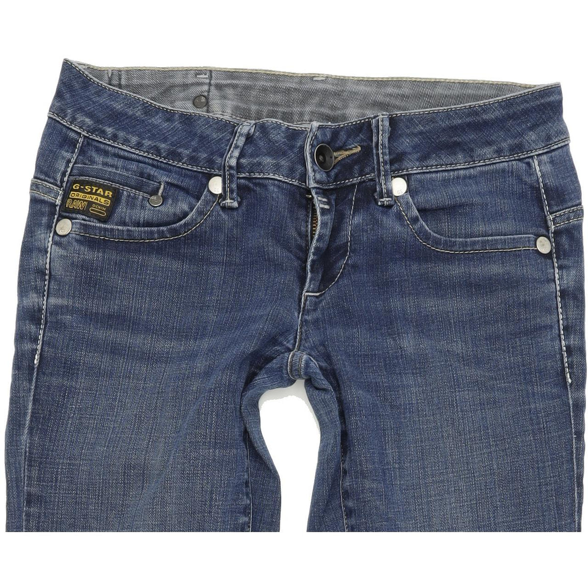 G-Star Midge Women Blue Straight Regular Stretch Jeans W26 L33