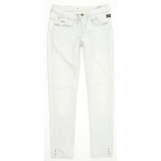 G-Star Aston Women Blue Skinny Slim Stretch Jeans W27 L32
