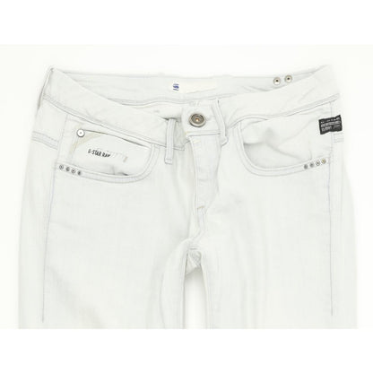 G-Star Aston Women Blue Skinny Slim Stretch Jeans W27 L32