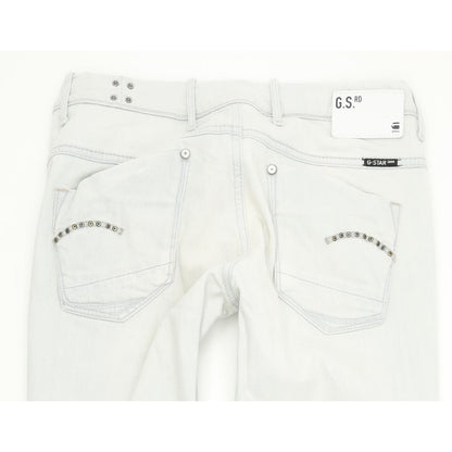 G-Star Aston Women Blue Skinny Slim Stretch Jeans W27 L32