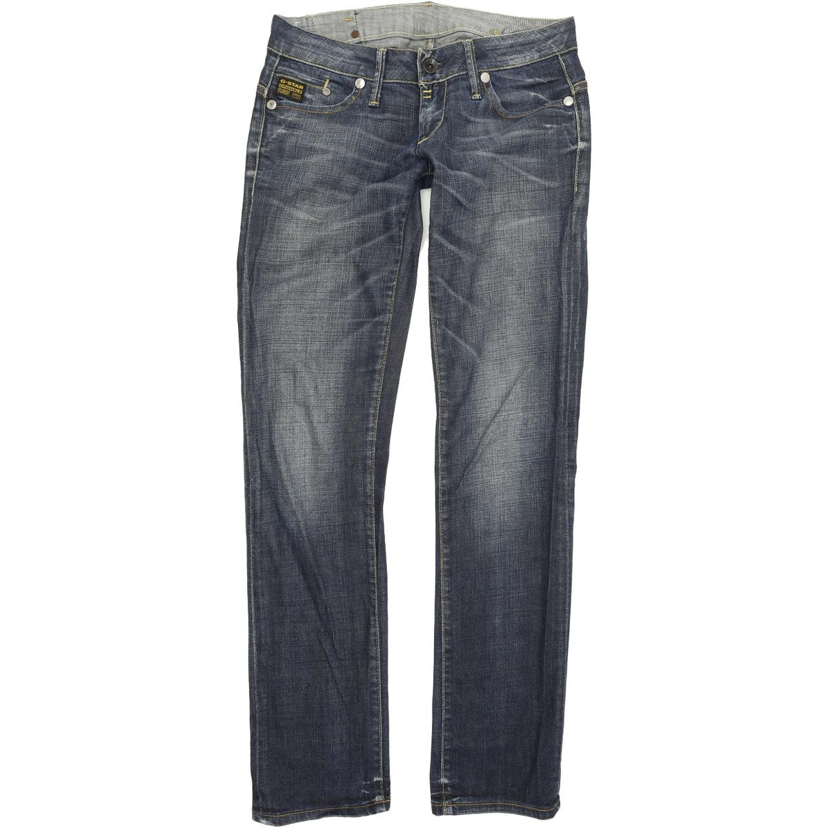 G-Star Midge Women Blue Straight Regular Stretch Jeans W29 L33