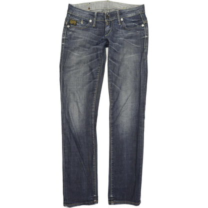 G-Star Midge Women Blue Straight Regular Stretch Jeans W29 L33