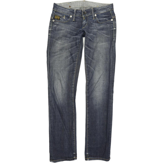 G-Star Midge Women Blue Straight Regular Stretch Jeans W29 L33