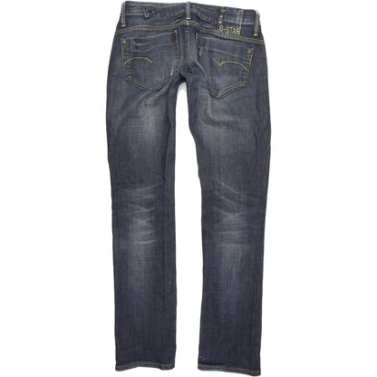 G-Star Midge Women Blue Straight Regular Stretch Jeans W29 L33