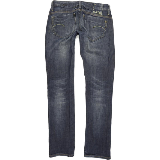 G-Star Midge Women Blue Straight Regular Stretch Jeans W29 L33