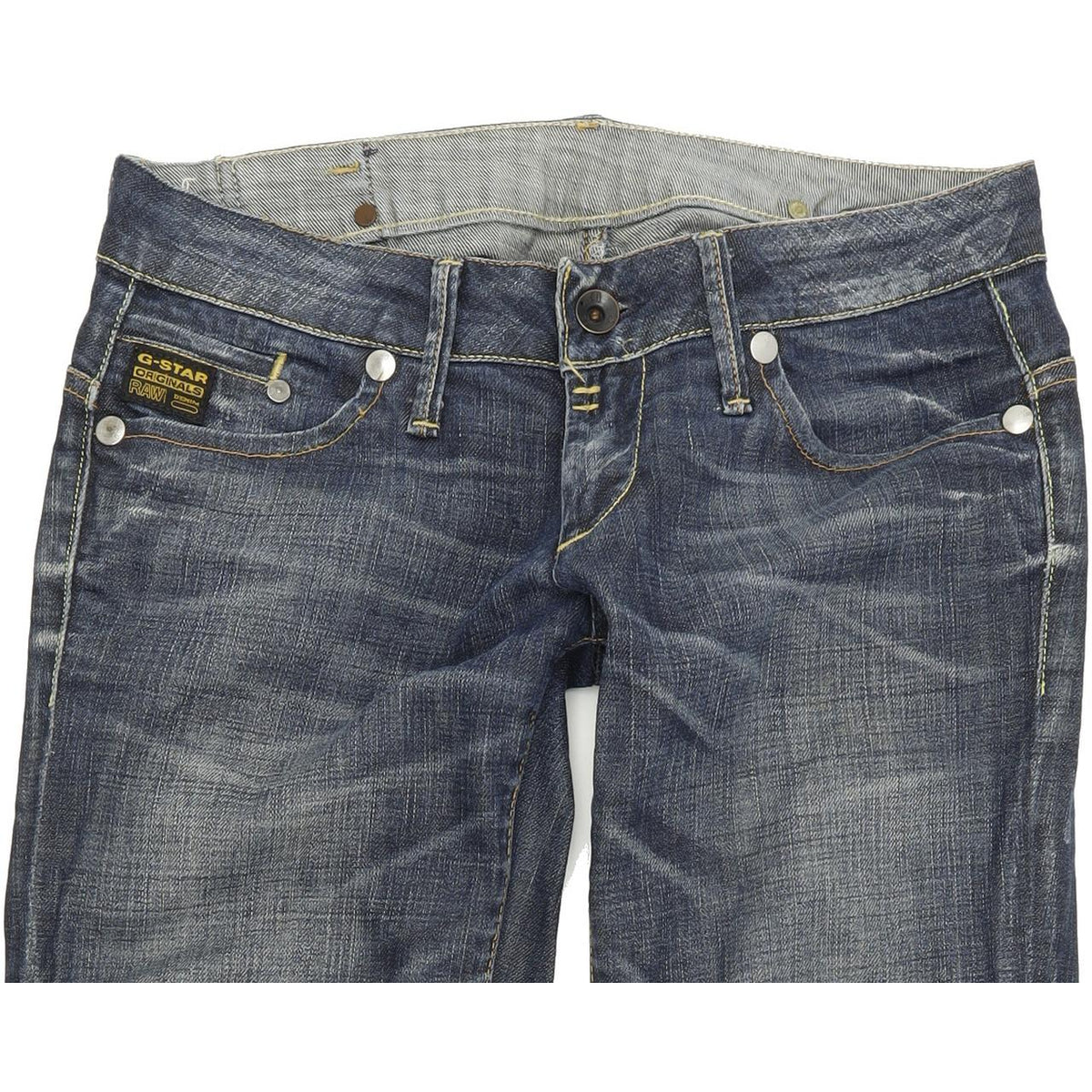 G-Star Midge Women Blue Straight Regular Stretch Jeans W29 L33