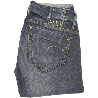 G-Star Midge Women Blue Straight Regular Stretch Jeans W29 L33