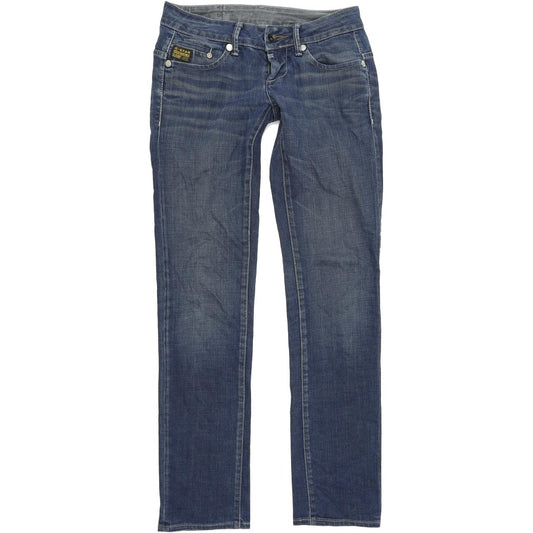 G-Star Midge Women Blue Straight Regular Stretch Jeans W25 L32