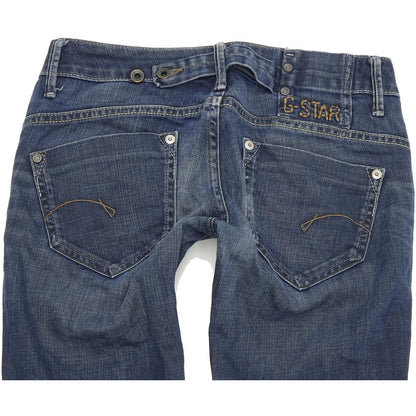 G-Star Midge Women Blue Straight Regular Stretch Jeans W25 L32