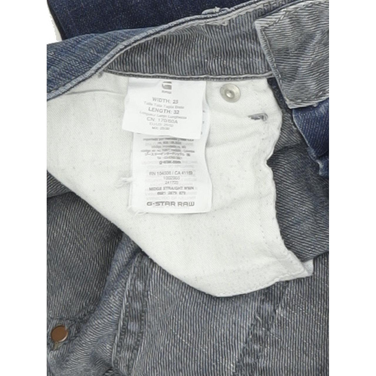 G-Star Midge Women Blue Straight Regular Stretch Jeans W25 L32