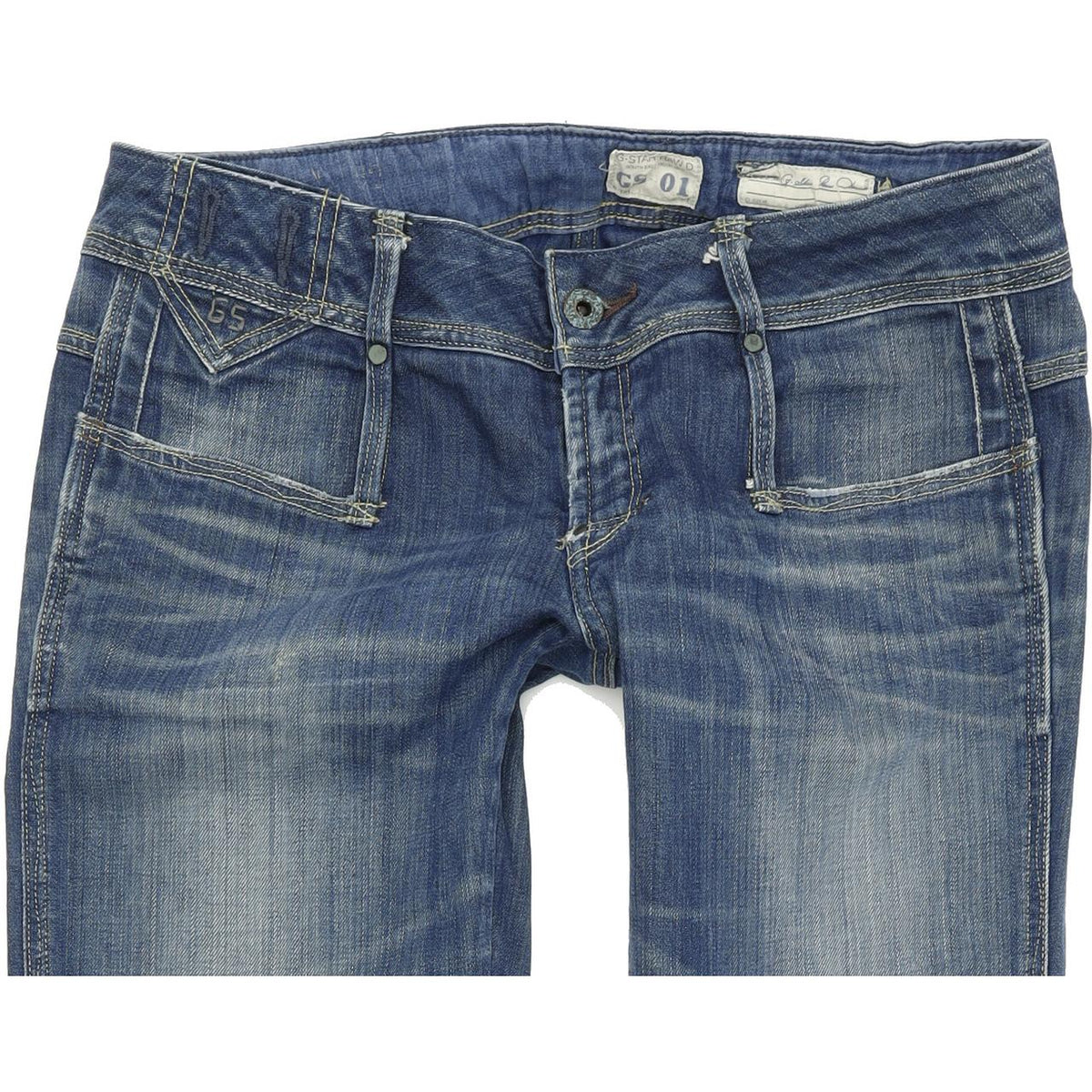 G-Star Cube Women Blue Skinny Slim Stretch Jeans W29 L32