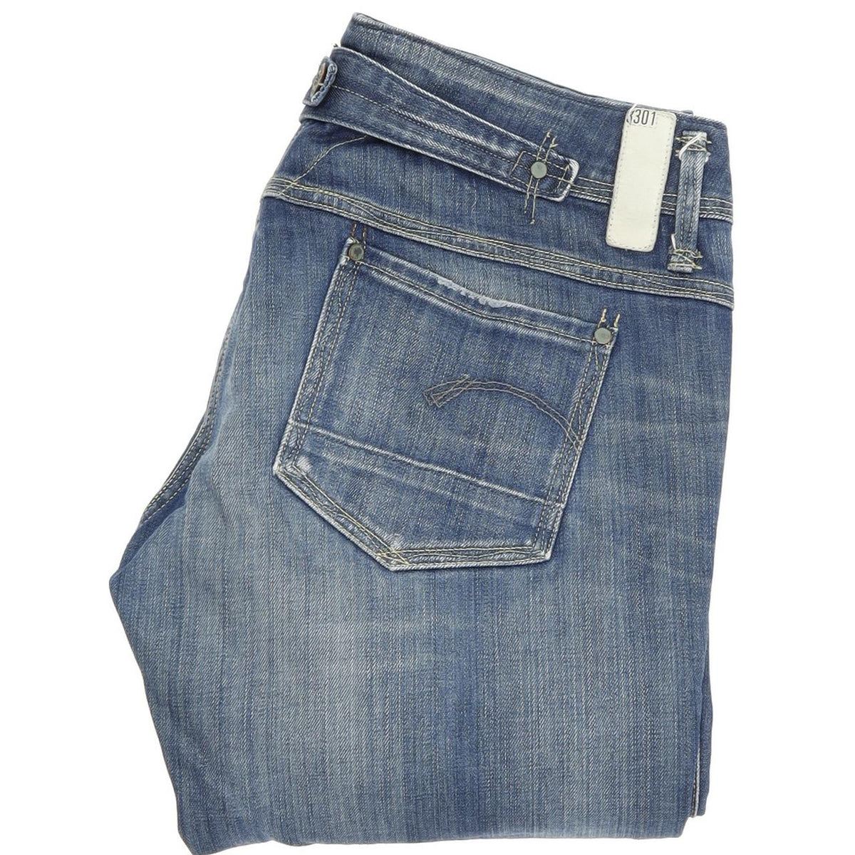 G-Star Cube Women Blue Skinny Slim Stretch Jeans W29 L32