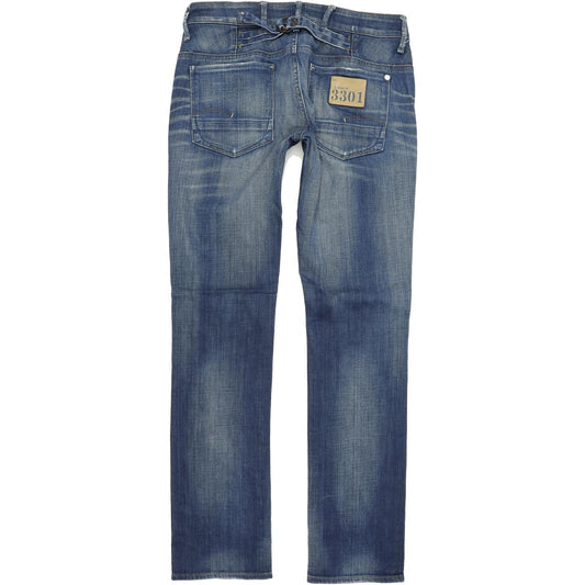 G-Star Women Blue Straight Regular Stretch Jeans W30 L32