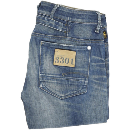 G-Star Women Blue Straight Regular Stretch Jeans W30 L32