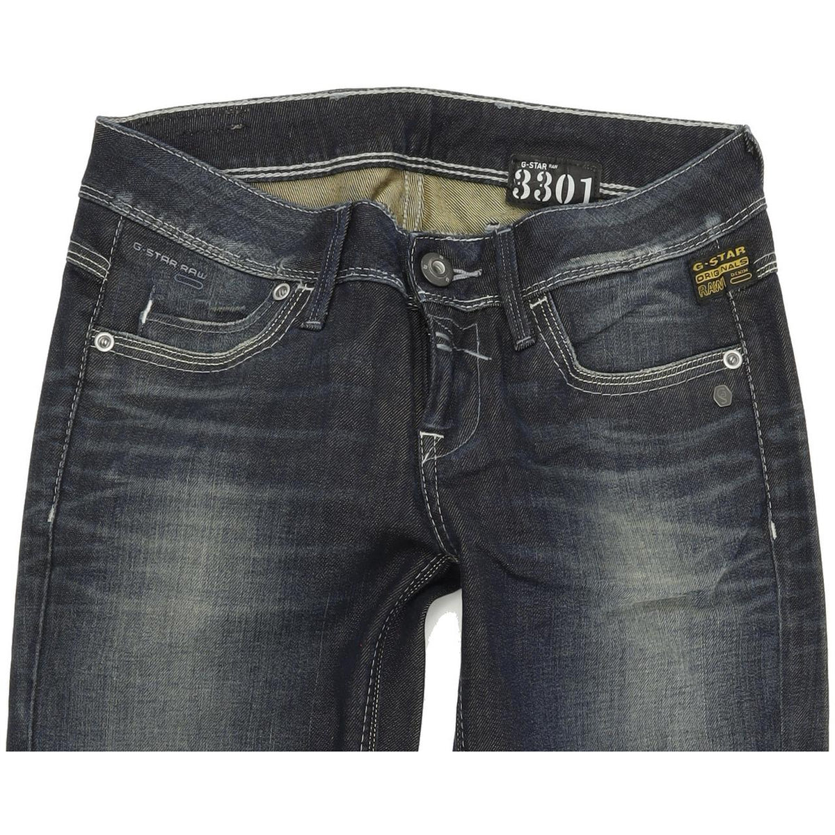 G-Star Women Blue Skinny Slim Stretch Jeans W26 L32