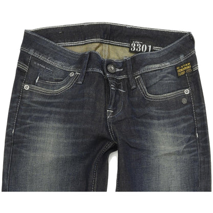 G-Star Women Blue Skinny Slim Stretch Jeans W26 L32