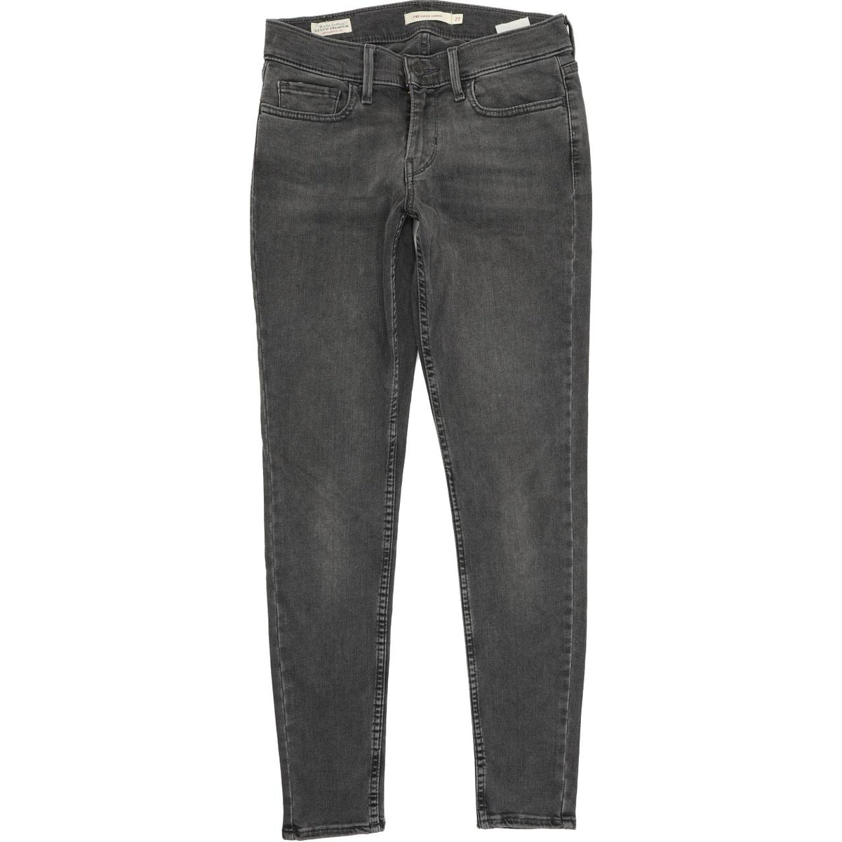 Levi's 710 Women Grey Skinny Slim Stretch Jeans W27 L30