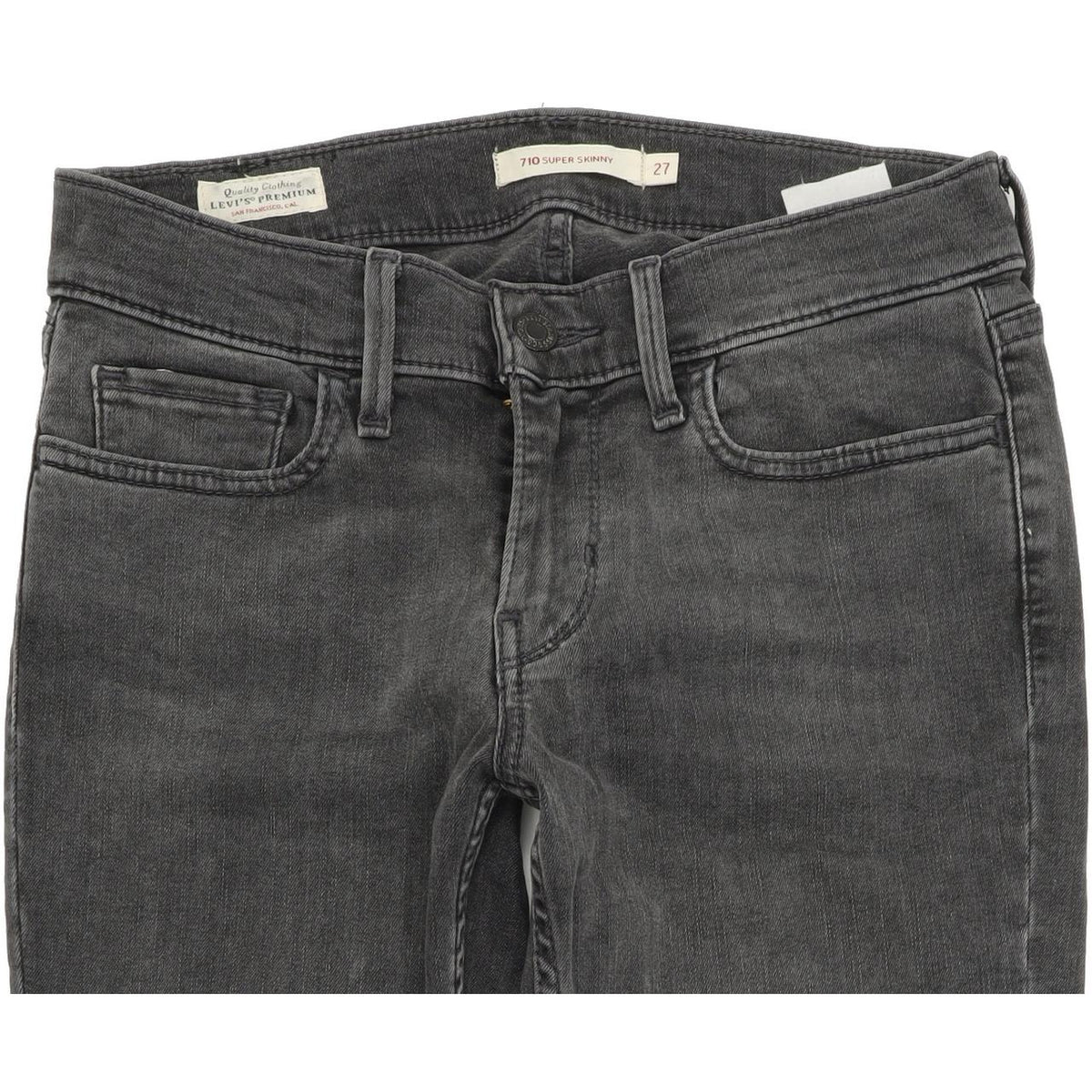 Levi's 710 Women Grey Skinny Slim Stretch Jeans W27 L30