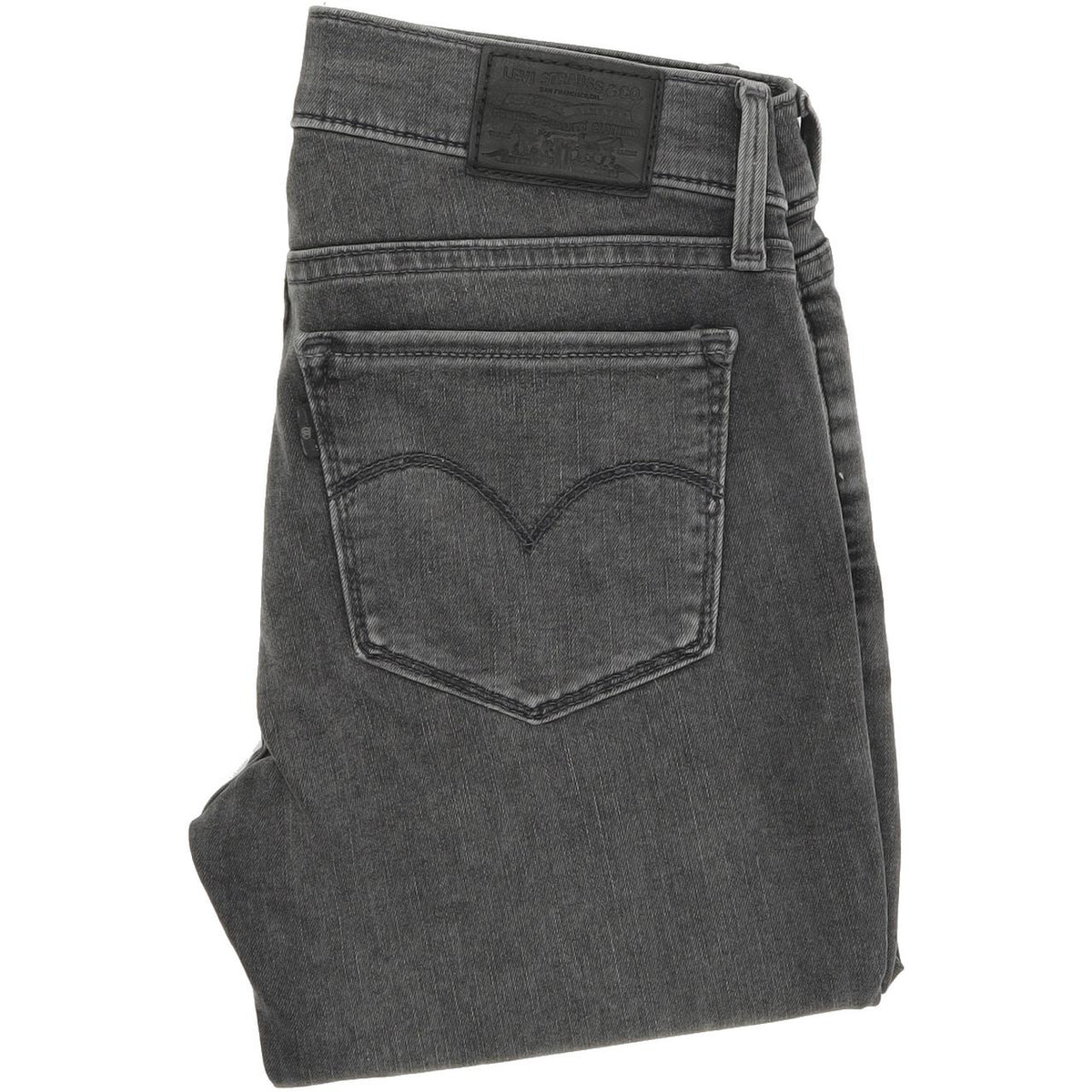 Levi's 710 Women Grey Skinny Slim Stretch Jeans W27 L30
