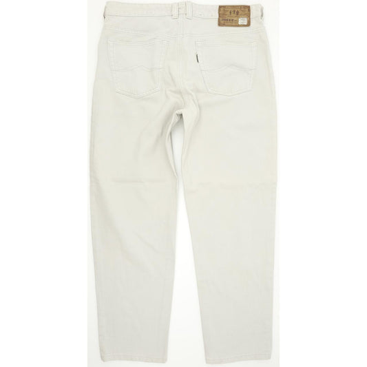 Joker Three Famous Tailors Men Beige Straight Regular Jeans W36 L30