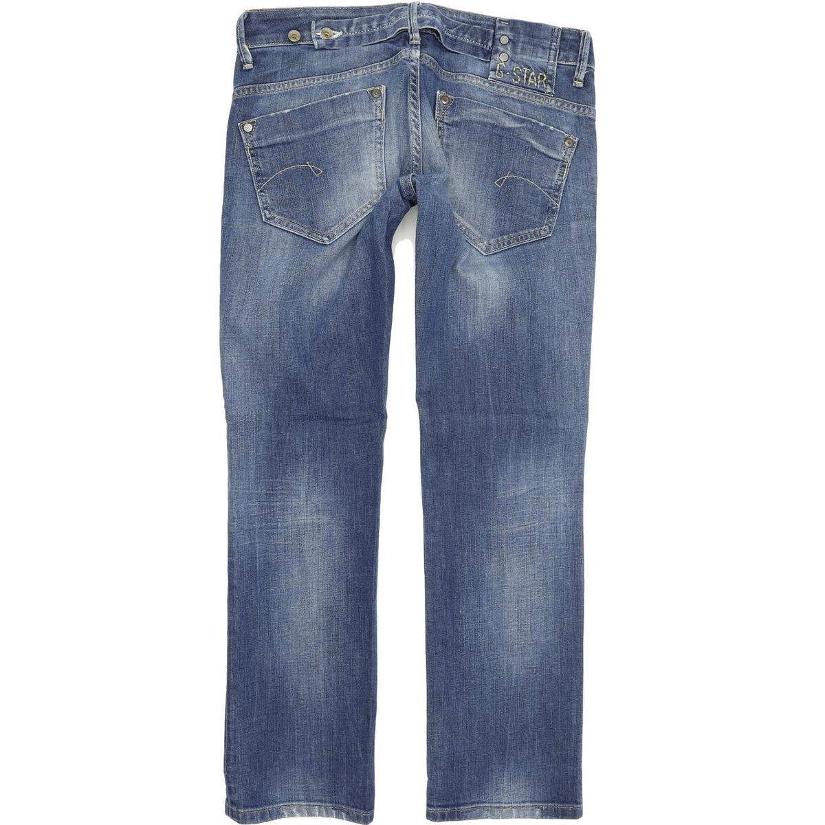 G-Star Women Blue Straight Regular Stretch Jeans W30 L30