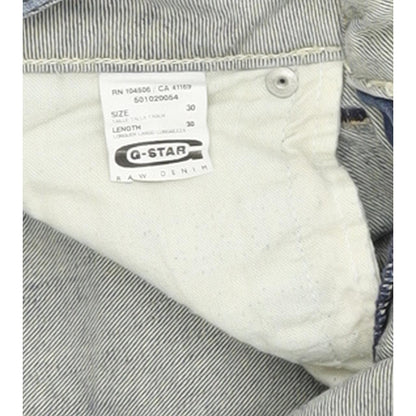 G-Star Women Blue Straight Regular Stretch Jeans W30 L30
