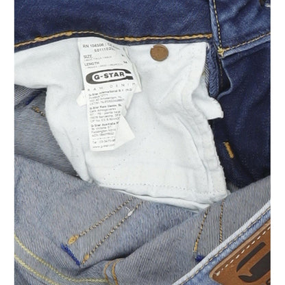 G-Star 3301 Women Blue Straight Regular Stretch Jeans W27 L34
