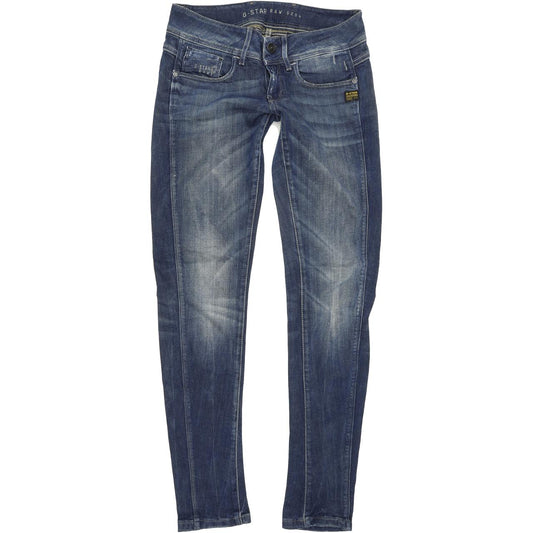 G-Star Midge Cody Women Blue Skinny Slim Stretch Jeans W25 L32