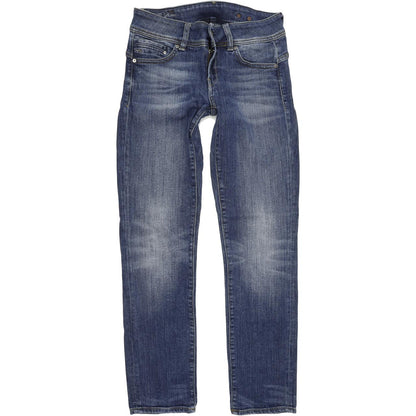 G-Star Women Blue Straight Regular Stretch Jeans W28 L32
