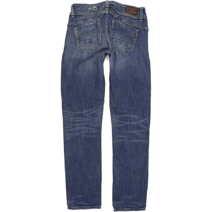 G-Star Women Blue Straight Regular Stretch Jeans W28 L32