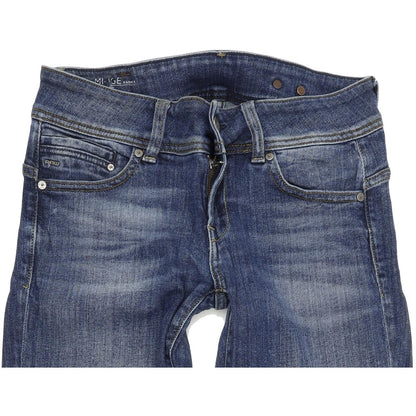 G-Star Women Blue Straight Regular Stretch Jeans W28 L32