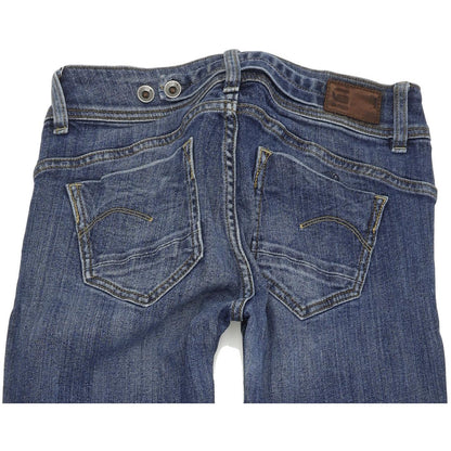G-Star Women Blue Straight Regular Stretch Jeans W28 L32