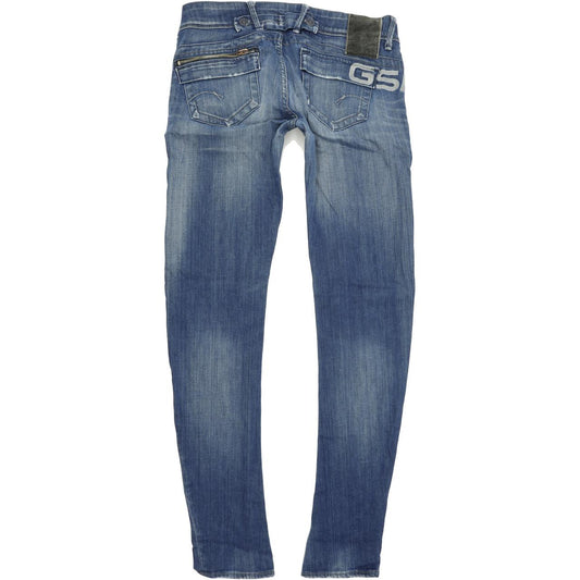 G-Star 56920075 Women Blue Straight Regular Stretch Jeans W29 L34