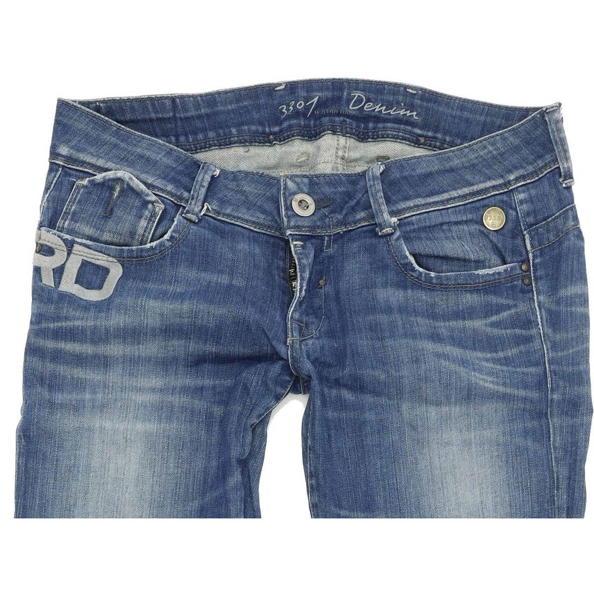 G-Star 56920075 Women Blue Straight Regular Stretch Jeans W29 L34