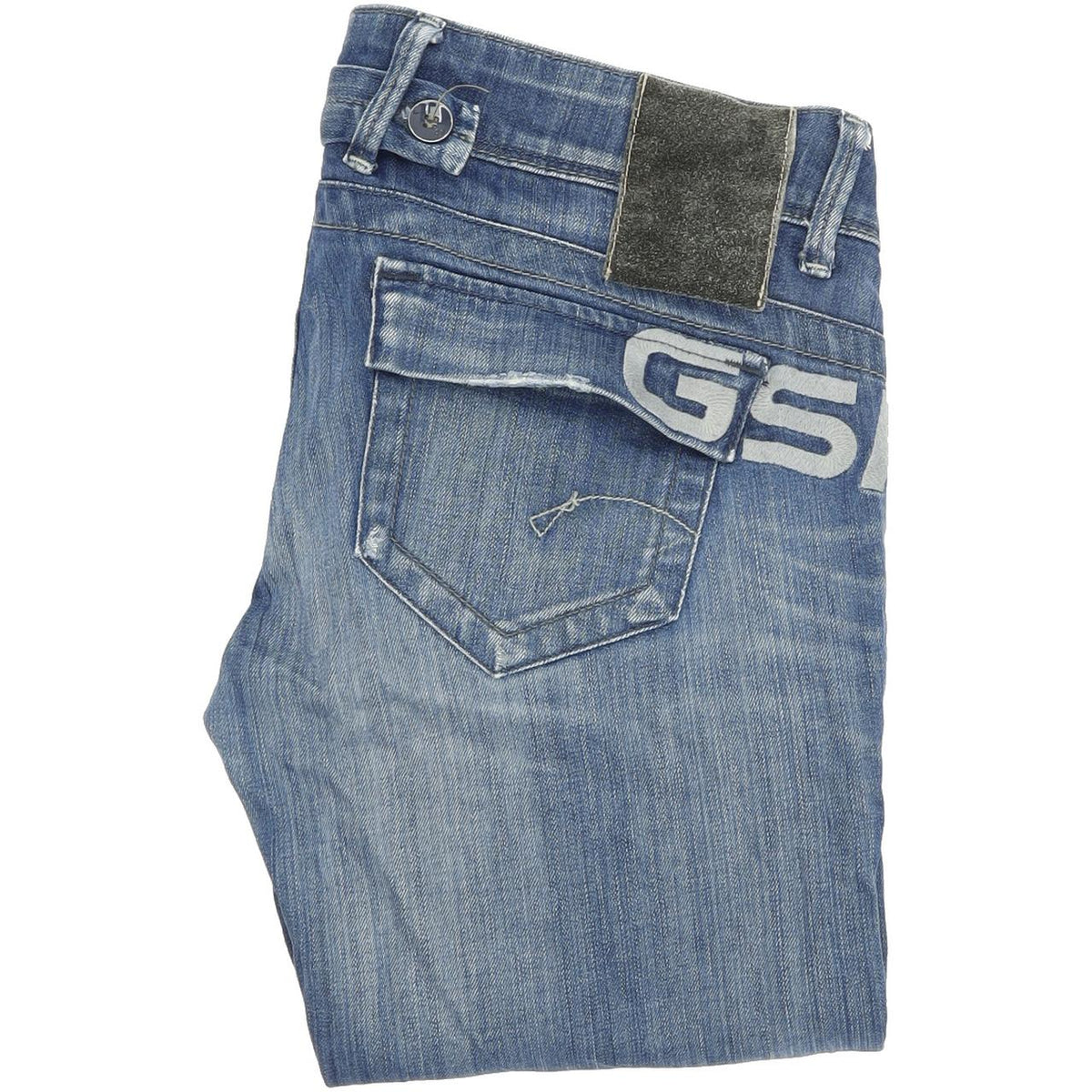 G-Star 56920075 Women Blue Straight Regular Stretch Jeans W29 L34
