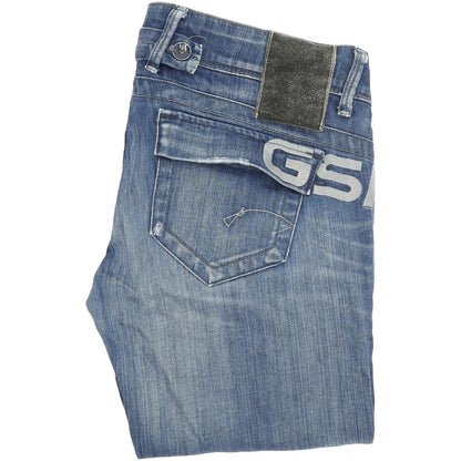 G-Star 56920075 Women Blue Straight Regular Stretch Jeans W29 L34