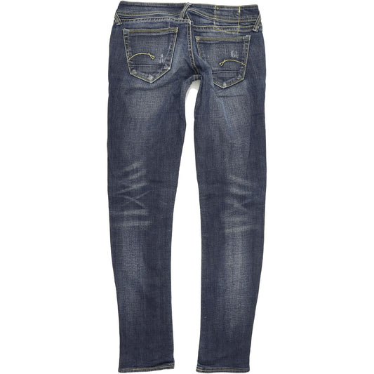 G-Star Core Custom Women Blue Skinny Slim Stretch Jeans W29 L33