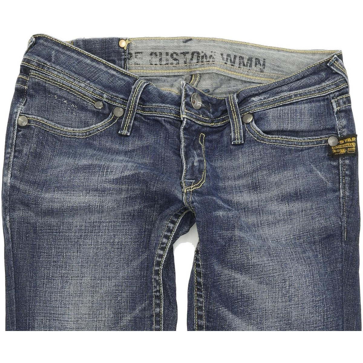 G-Star Core Custom Women Blue Skinny Slim Stretch Jeans W29 L33
