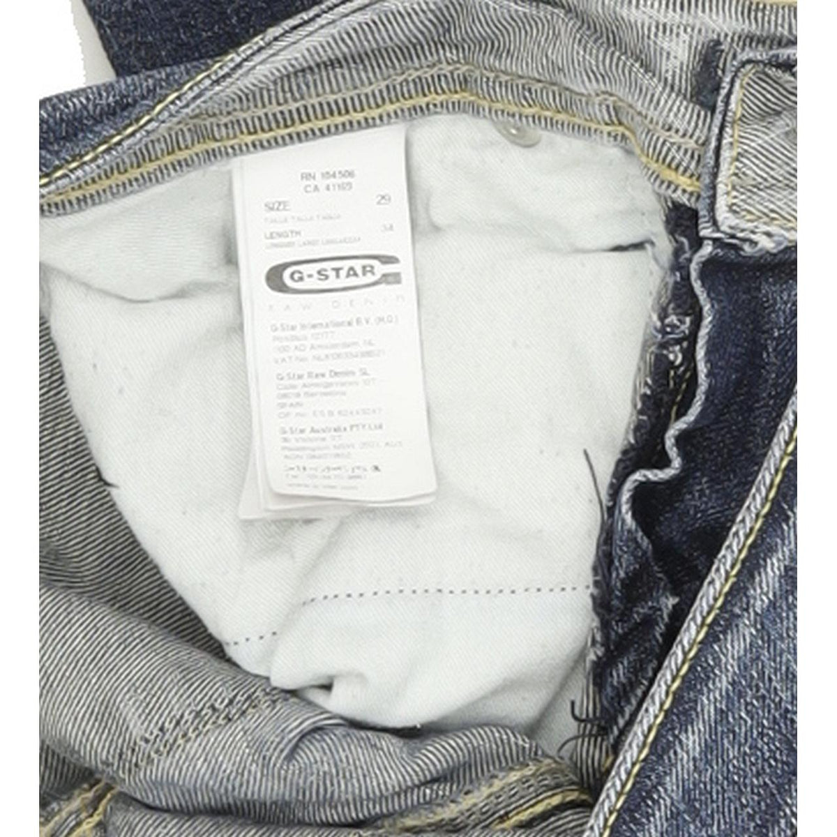 G-Star Core Custom Women Blue Skinny Slim Stretch Jeans W29 L33